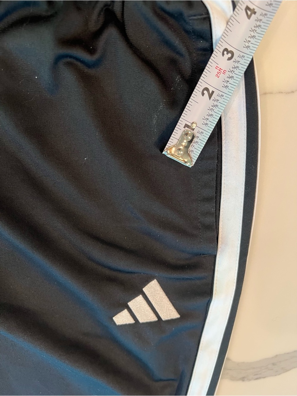 adidas Black Joggers with White Three-Stripe Side - Picture 3 of 9